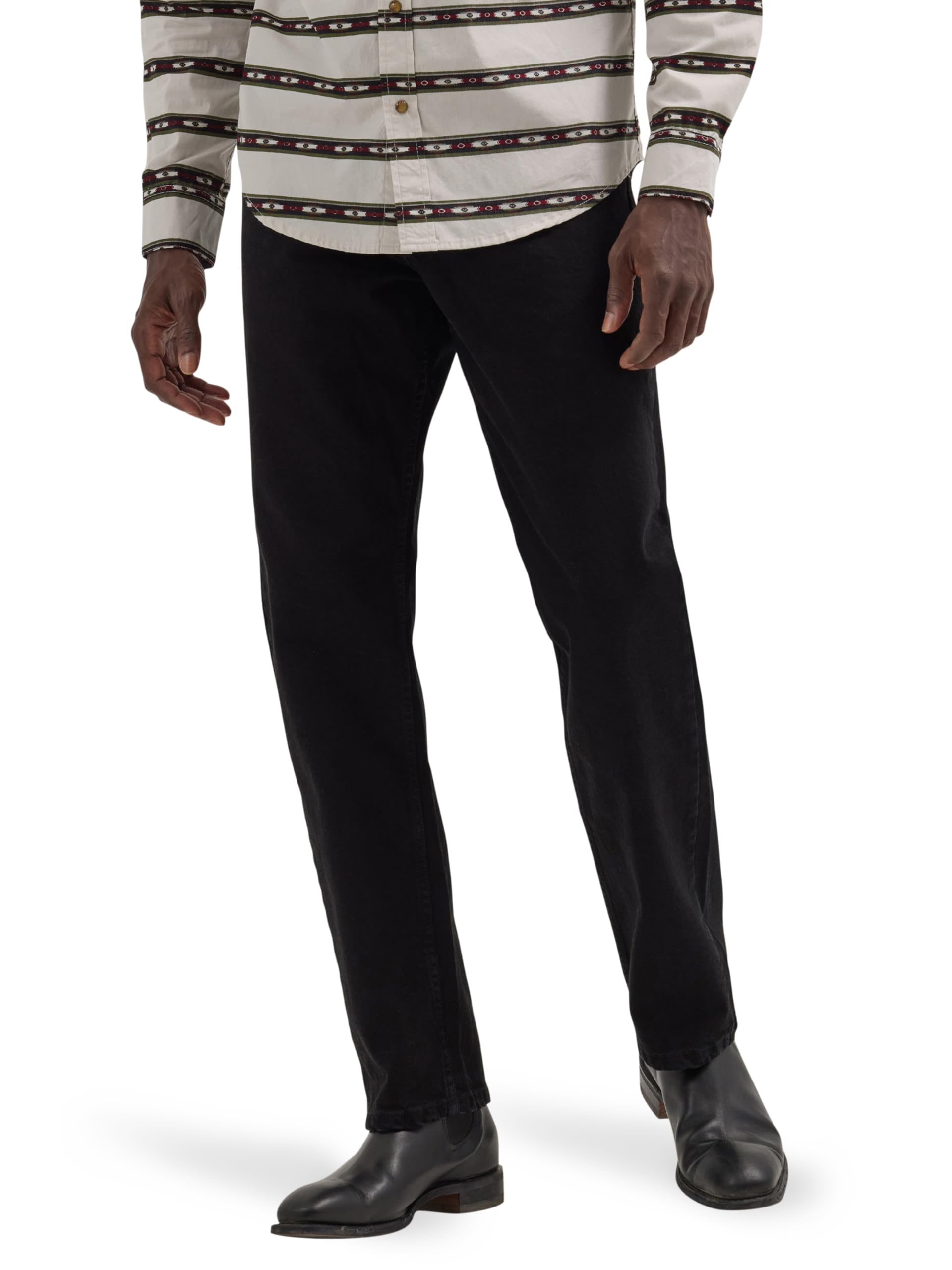 Wrangler Mens Men's Free-to-Stretch Relaxed Fit Jean-68