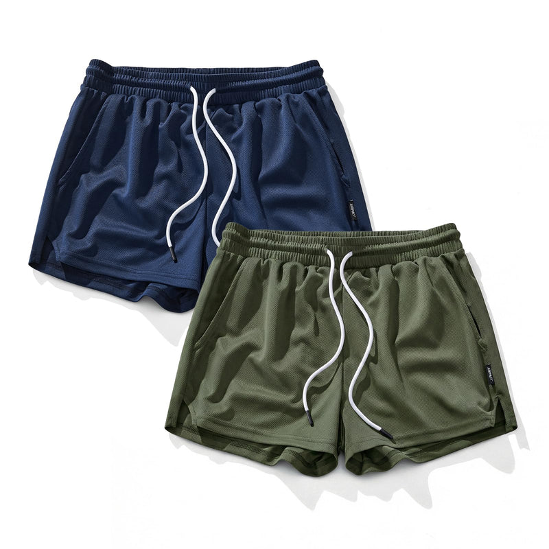 AIMPACT Mens Mesh Running Shorts 3 Inch Quick Dry Lightweight Gym Workout Athletic Shorts for Men with Pockets