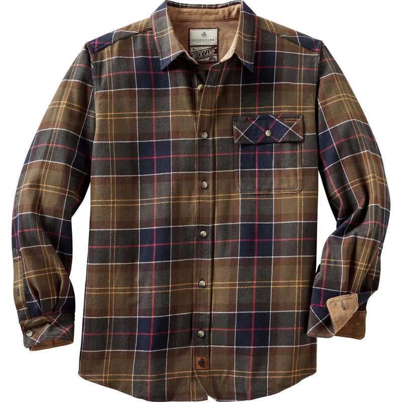 Legendary Whitetails Men's Flannel Shirt Long Sleeve Button Down 100% Cotton-60
