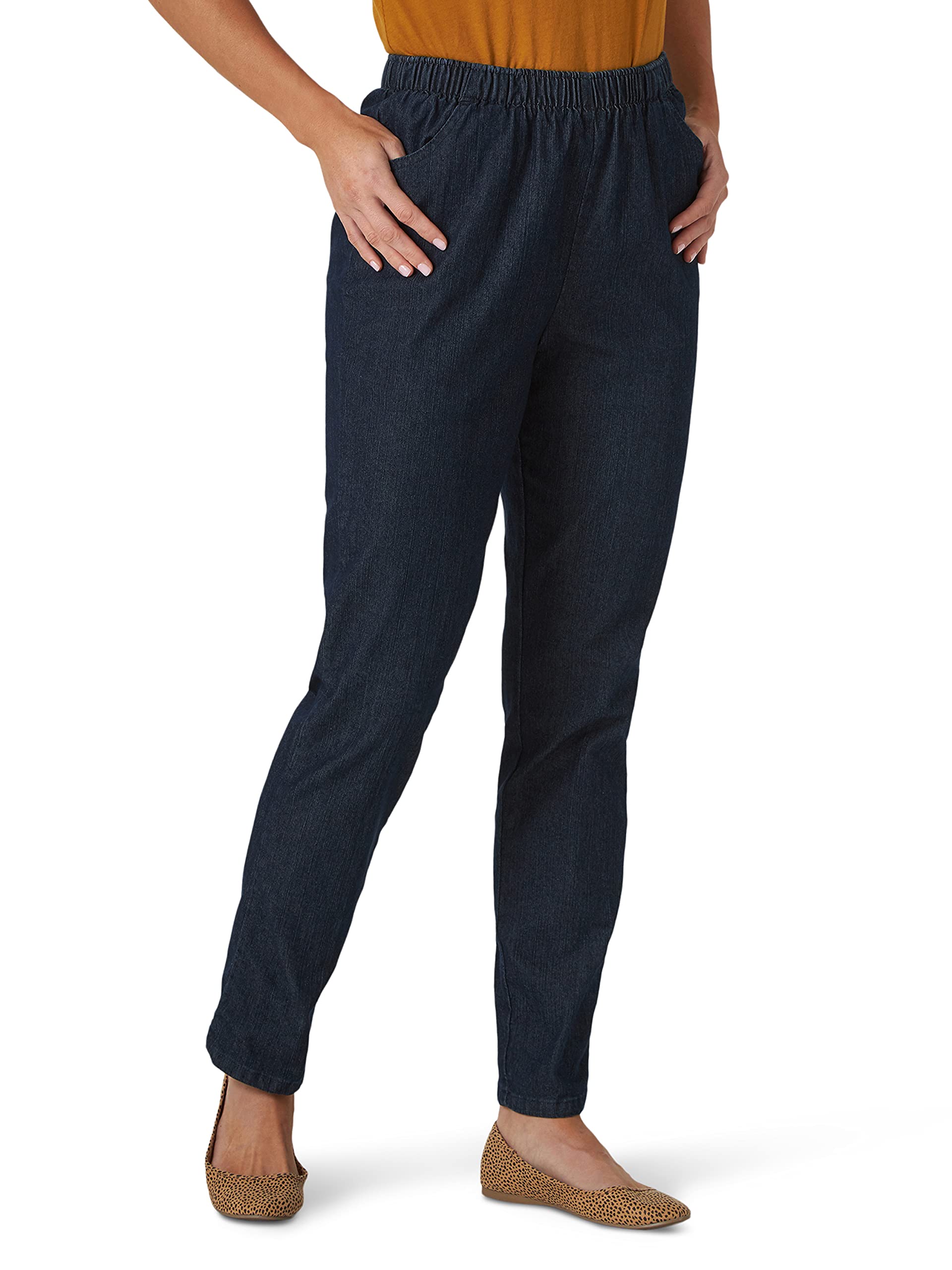 Chic Classic Collection Women's Stretch Elastic Waist Pull-On Legging Pant