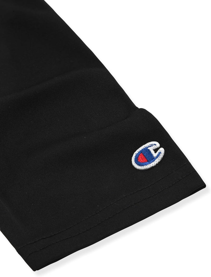 Champion Boys Long Sleeve Hooded Tee Shirt Lightweight Tech Fabric Athletic T-Shirt for Kids