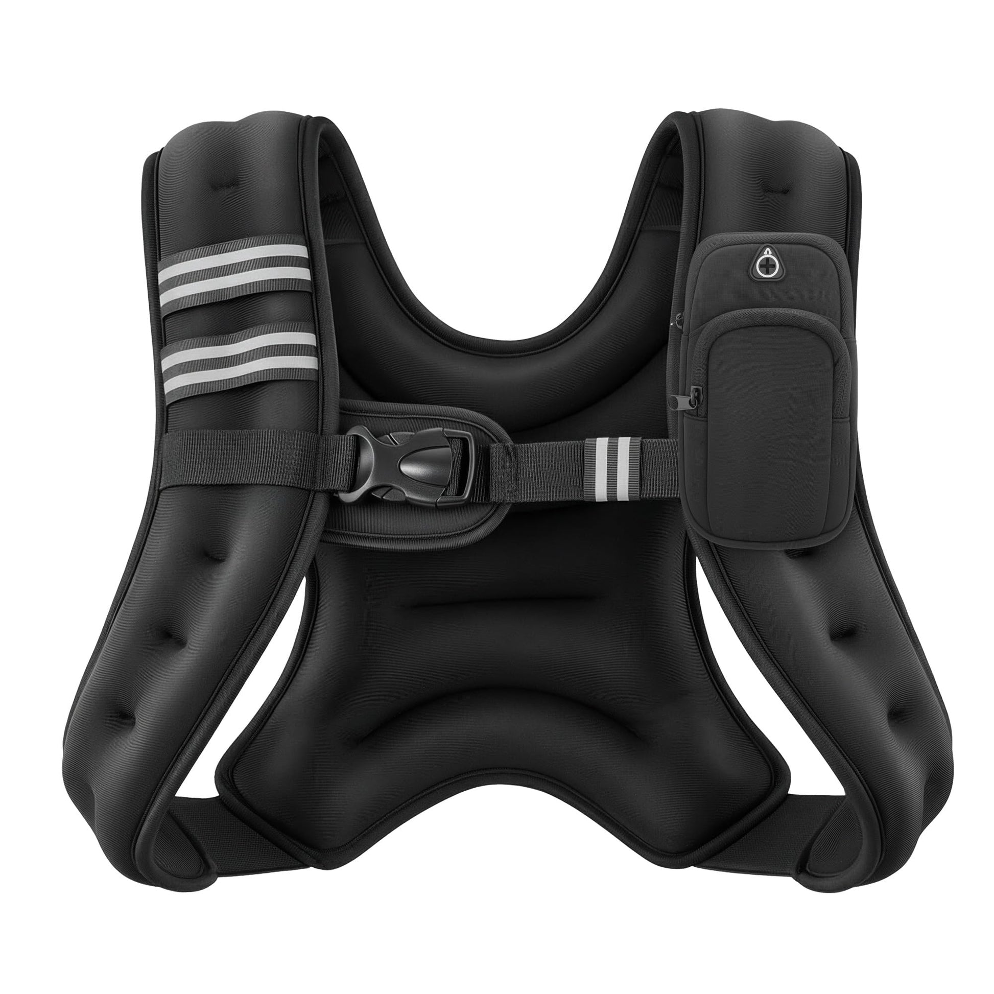 ZELUS Weighted Vest, 6lb/8lb/12lb/16lb/20lb/25lb/30lb Weight Vest with Reflective Stripe for Workout, Strength Training, Running, Fitness, Muscle Building, Weight Loss, Weightlifting-5