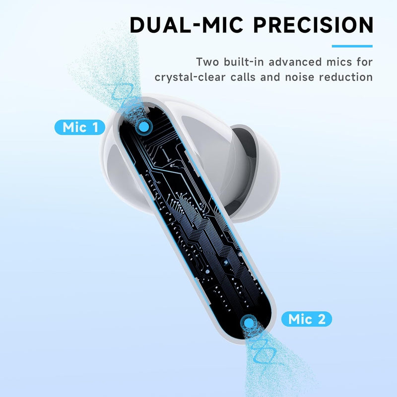 RYR Wireless Gaming Earbuds, 20ms Low Latency, Gaming Earbuds with Noise Cancelling Mic, 2.4Ghz & Bluetooth, LED Display, 36H Playtime for Meta Quest 3/2, PS5, PS4, VR, Switch, Steam Deck, PC, Phone