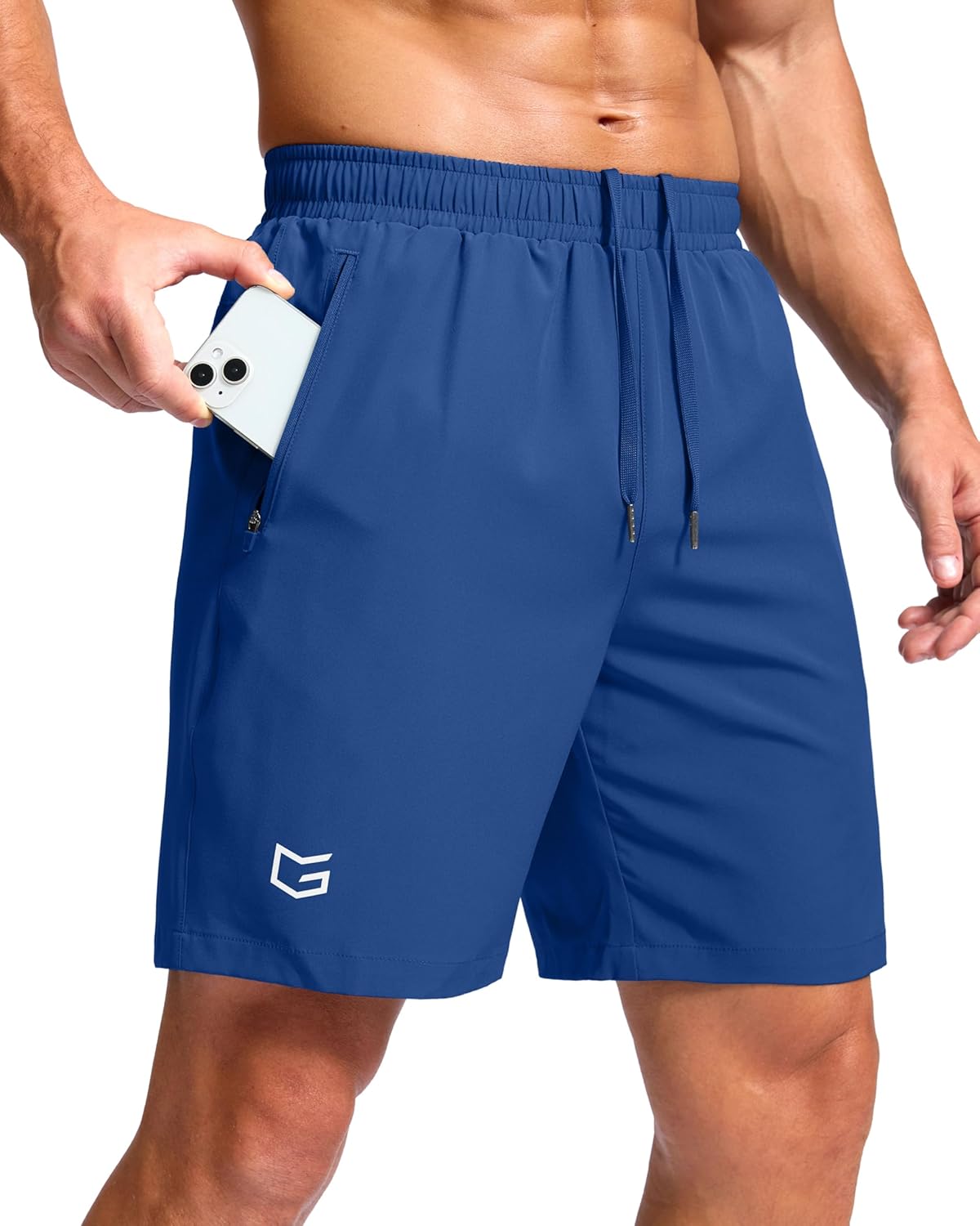 G Gradual Men's Athletic Running Shorts with Zipper Pockets Quick Dry 7"/ 5"/ 9" Workout Gym Shorts for Basketball Hiking-99