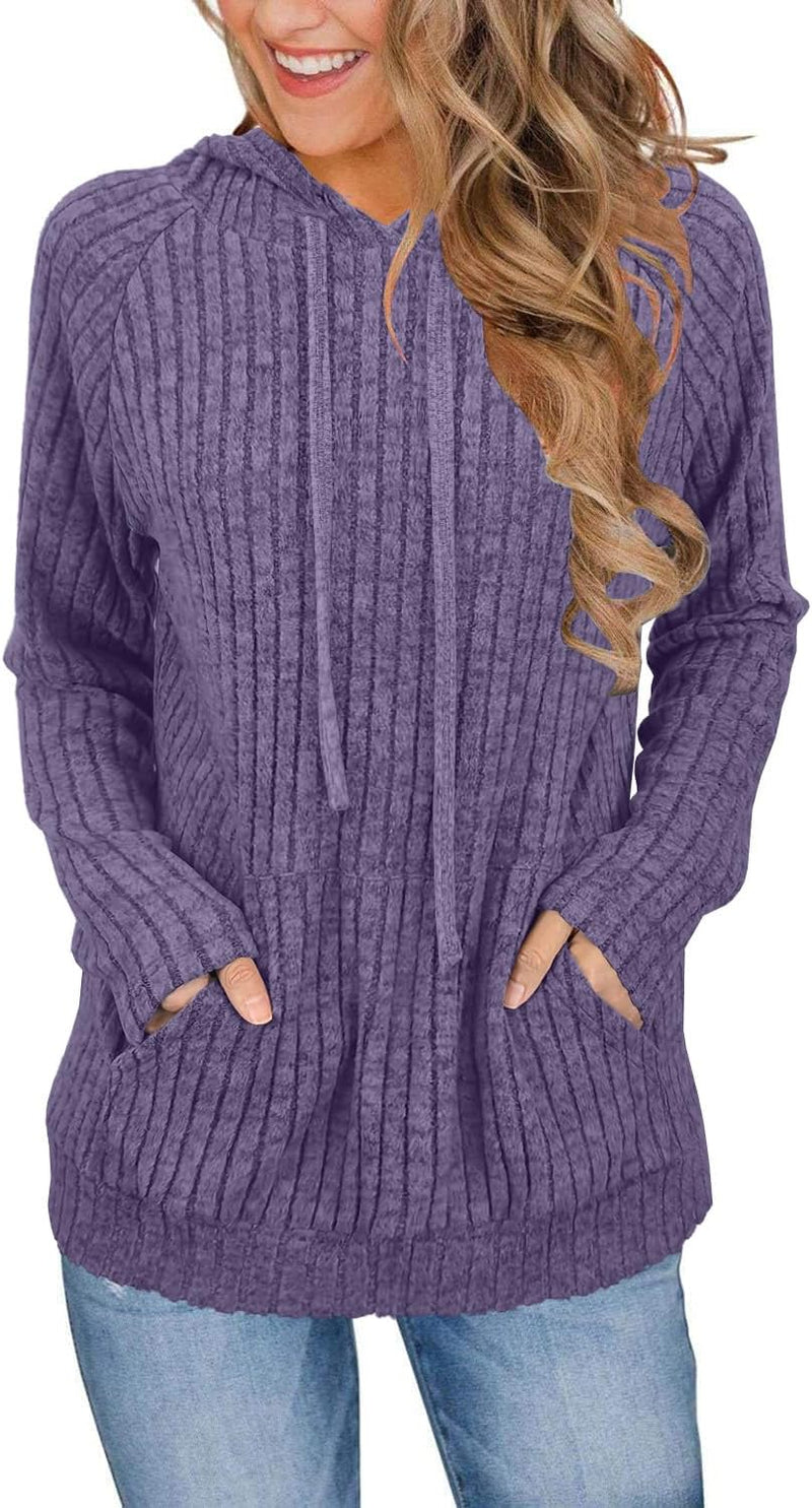 JomeDesign Sweaters for Women Long Sleeve Shirts Fashion Hoodies Pullover Sweatshirts Loose Casual Fall Tops-27