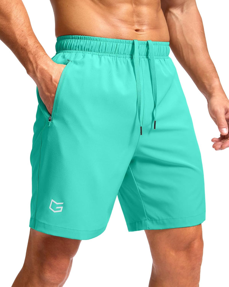 G Gradual Men's Athletic Running Shorts with Zipper Pockets Quick Dry 7"/ 5"/ 9" Workout Gym Shorts for Basketball Hiking-1