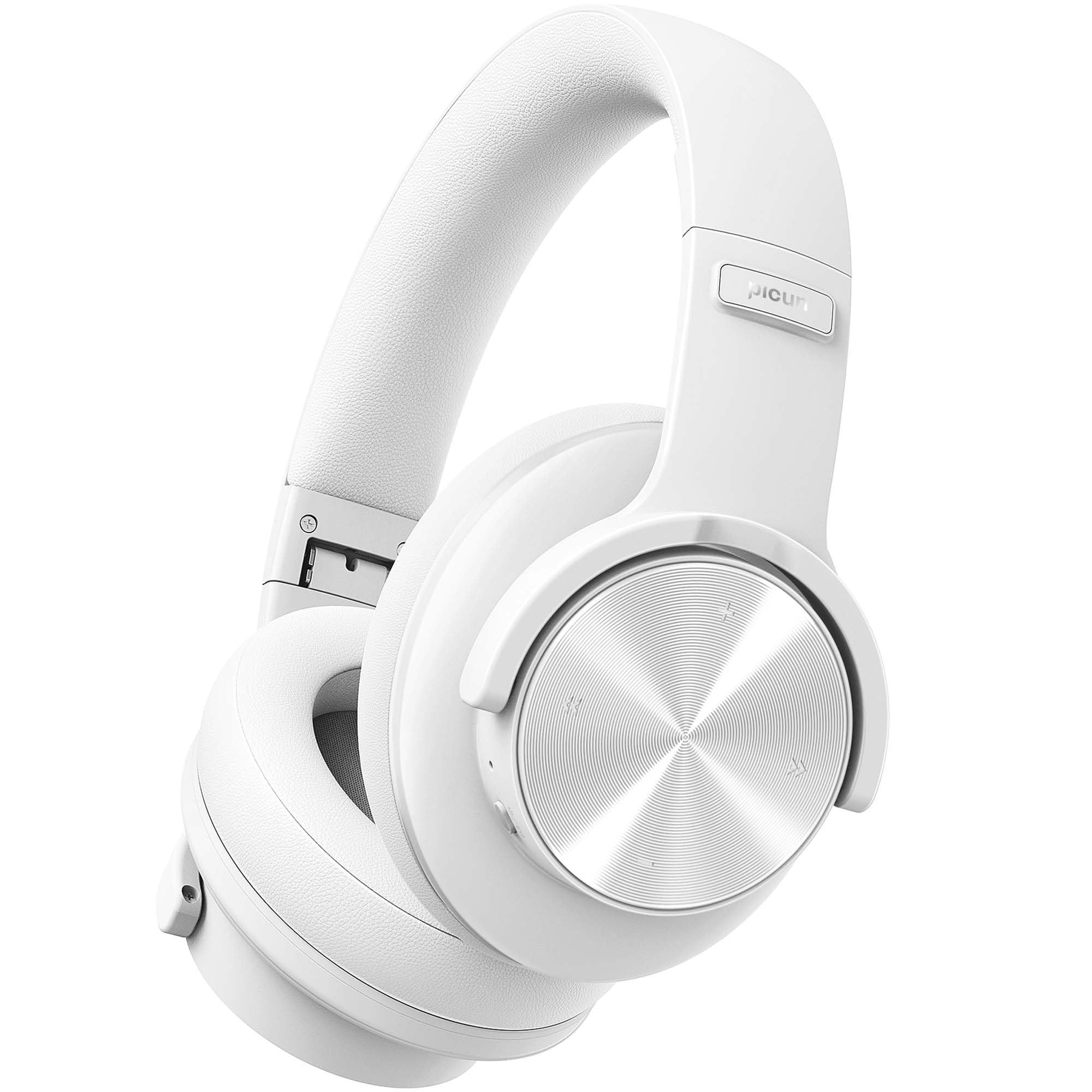 Picun B8 Bluetooth Headphones, 120H Playtime Headphone Wireless Bluetooth with 3 EQ Modes, Low Latency, Hands-Free Calls, Over Ear Headphones for Travel Home Office Cellphone PC Black