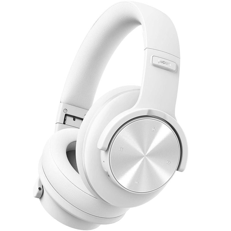 Picun B8 Bluetooth Headphones, 120H Playtime Headphone Wireless Bluetooth with 3 EQ Modes, Low Latency, Hands-Free Calls, Over Ear Headphones for Travel Home Office Cellphone PC Black