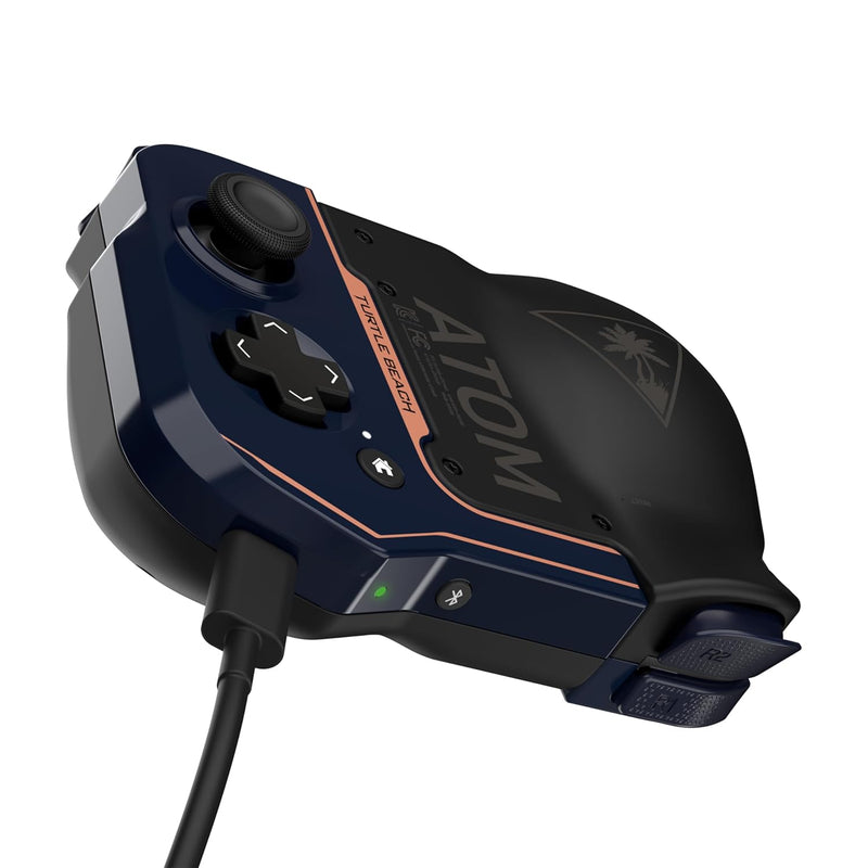 Turtle Beach Atom Mobile Game Controller with Bluetooth for Cloud Gaming on iPhone with Compact Shape, Console Style Controls & Low Latency Bluetooth – Cobalt Blue