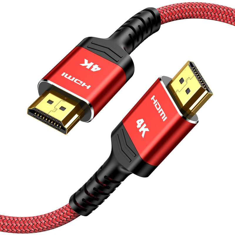 HDMI Cable 6.6 ft, Highwings 4K HDMI 2.0 Cord with High-Speed No Flickering, Nylon Braided & Gold-Plated Connectors, HDR, Ethernet, ARC, 3D, HDCP 2.2, Compatible with 4K TVs, Monitor, Streaming Device