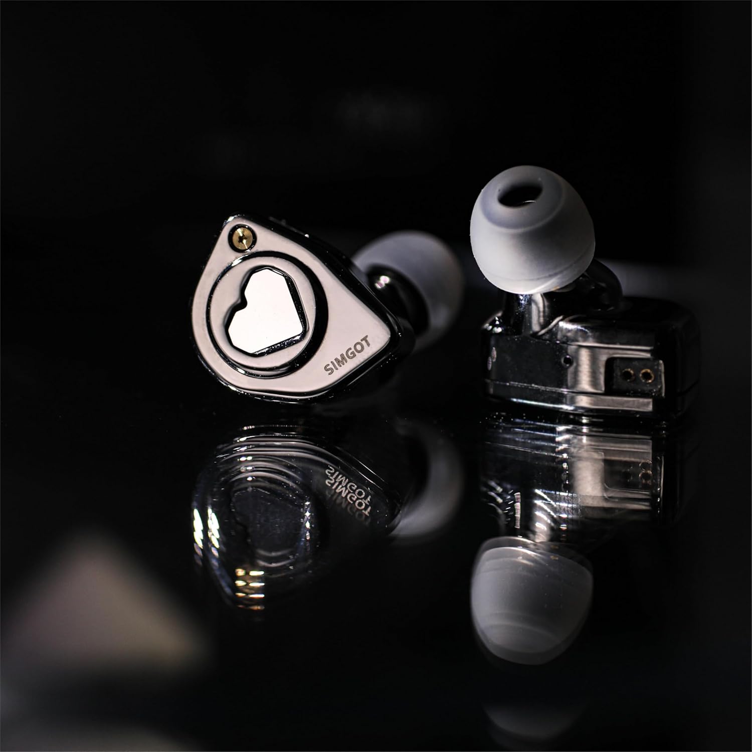 Linsoul SIMGOT EW300 1DD+1Planar+1PZT Hybrid Driver in Ear Monitor, Wired Earbuds IEM, Gaming Earbuds with Detachable Nozzles, Silver-Plated OFC IEM Cable for Audiophile Musician (Standard Edition)