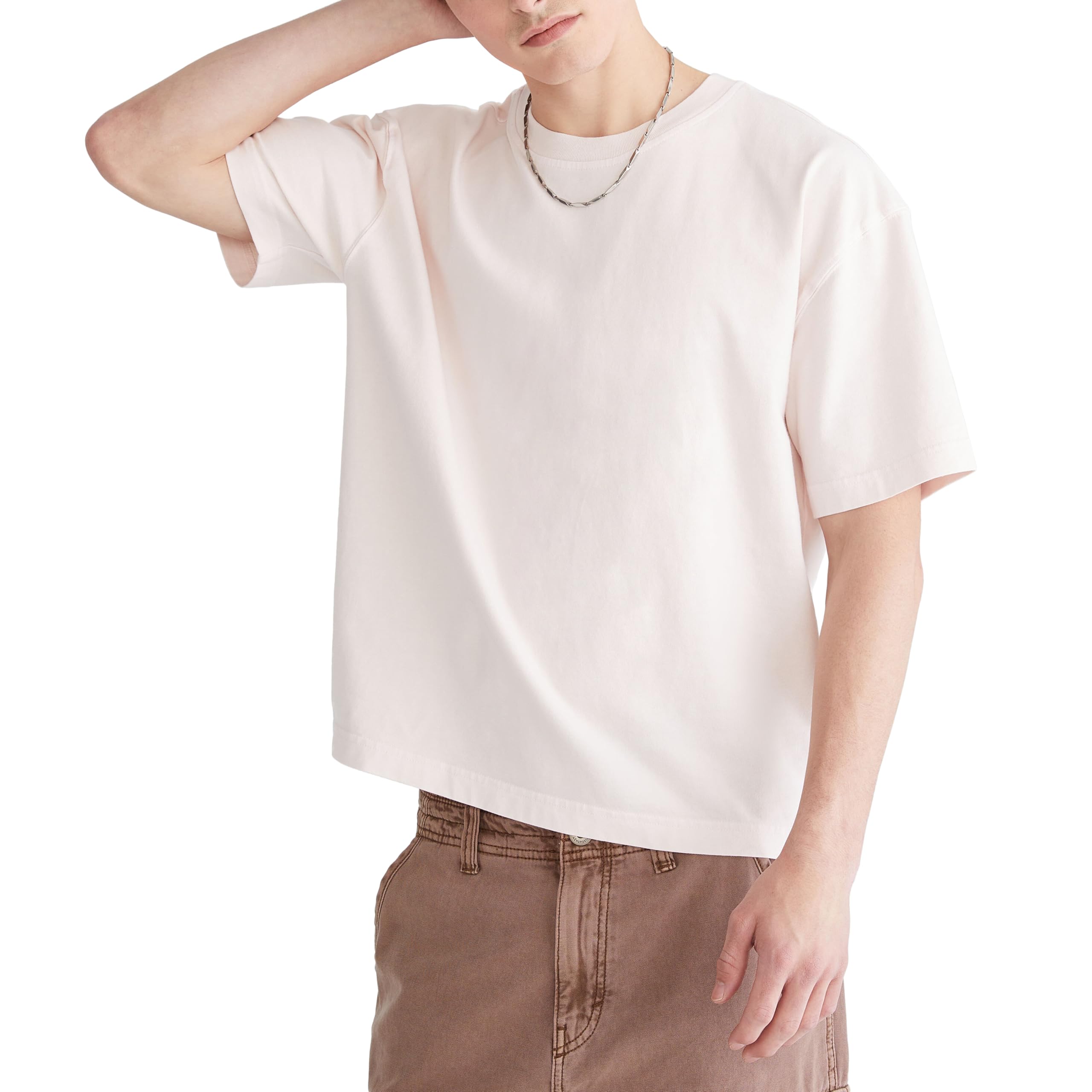 Aeropostale Men's Washed Boxy Fit Crew Tee