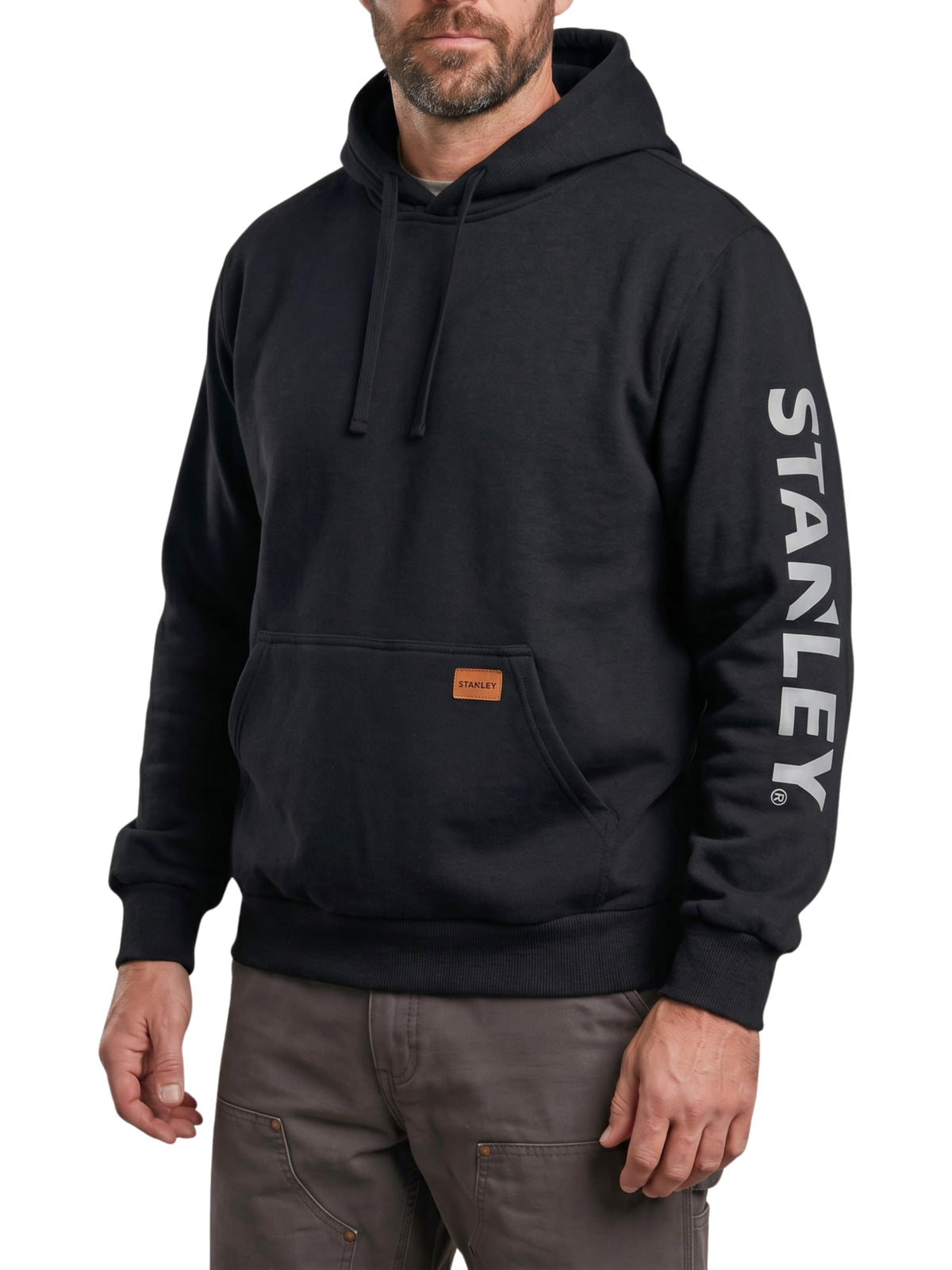 STANLEY Heavyweight Hoodie Men - Work Hoodie Heavy Duty Pullover Sweatshirt