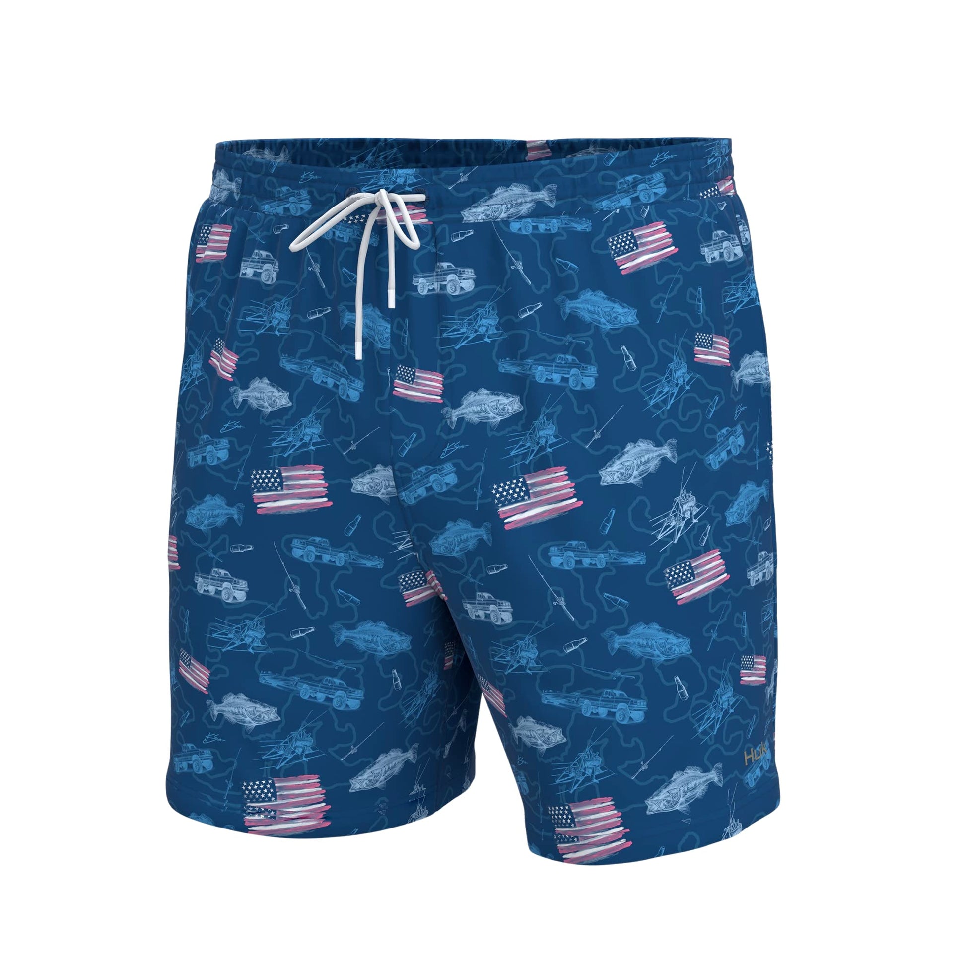 HUK Mens Pursuit Volley Short, Quick-Dry Fishing Shorts for Men