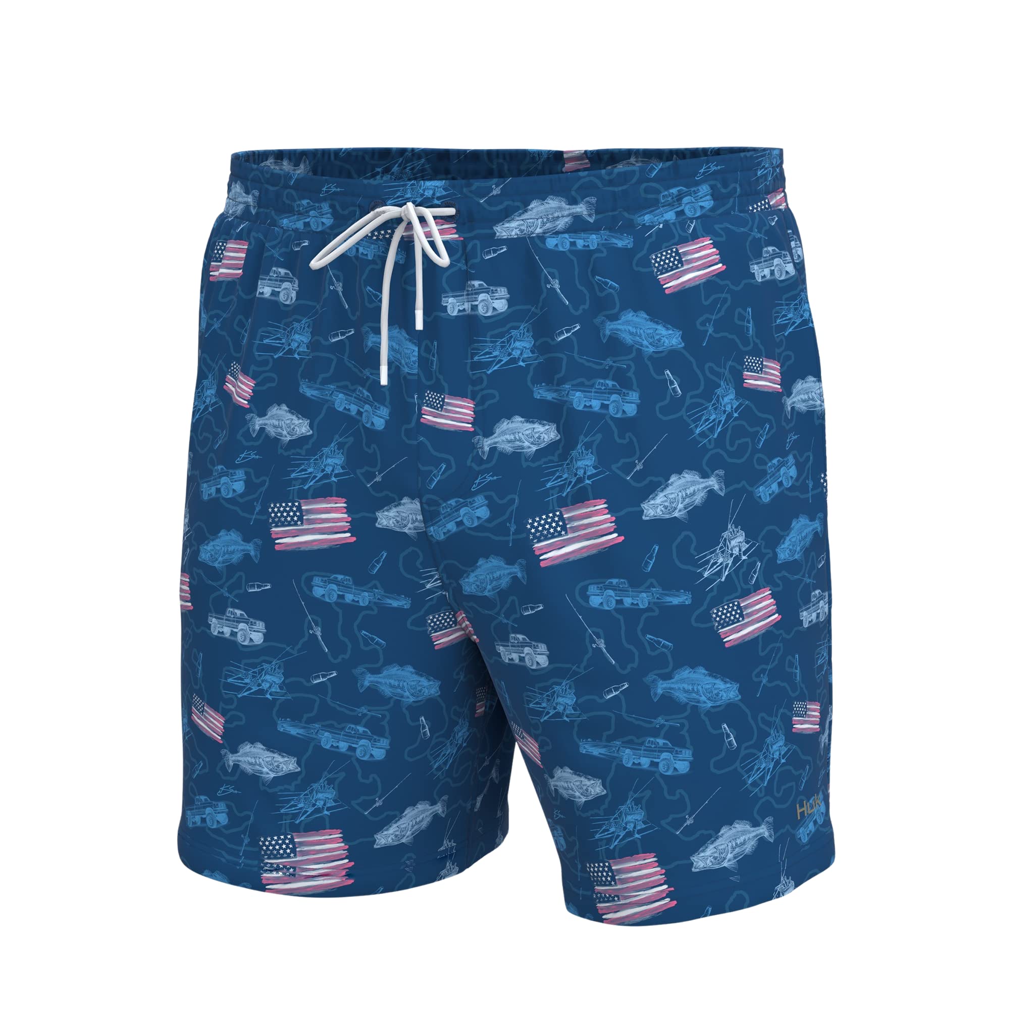 HUK Mens Pursuit Volley Short, Quick-Dry Fishing Shorts for Men