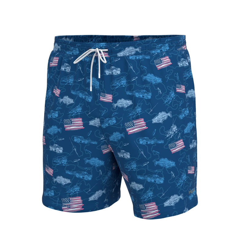 HUK Mens Pursuit Volley Short, Quick-Dry Fishing Shorts for Men