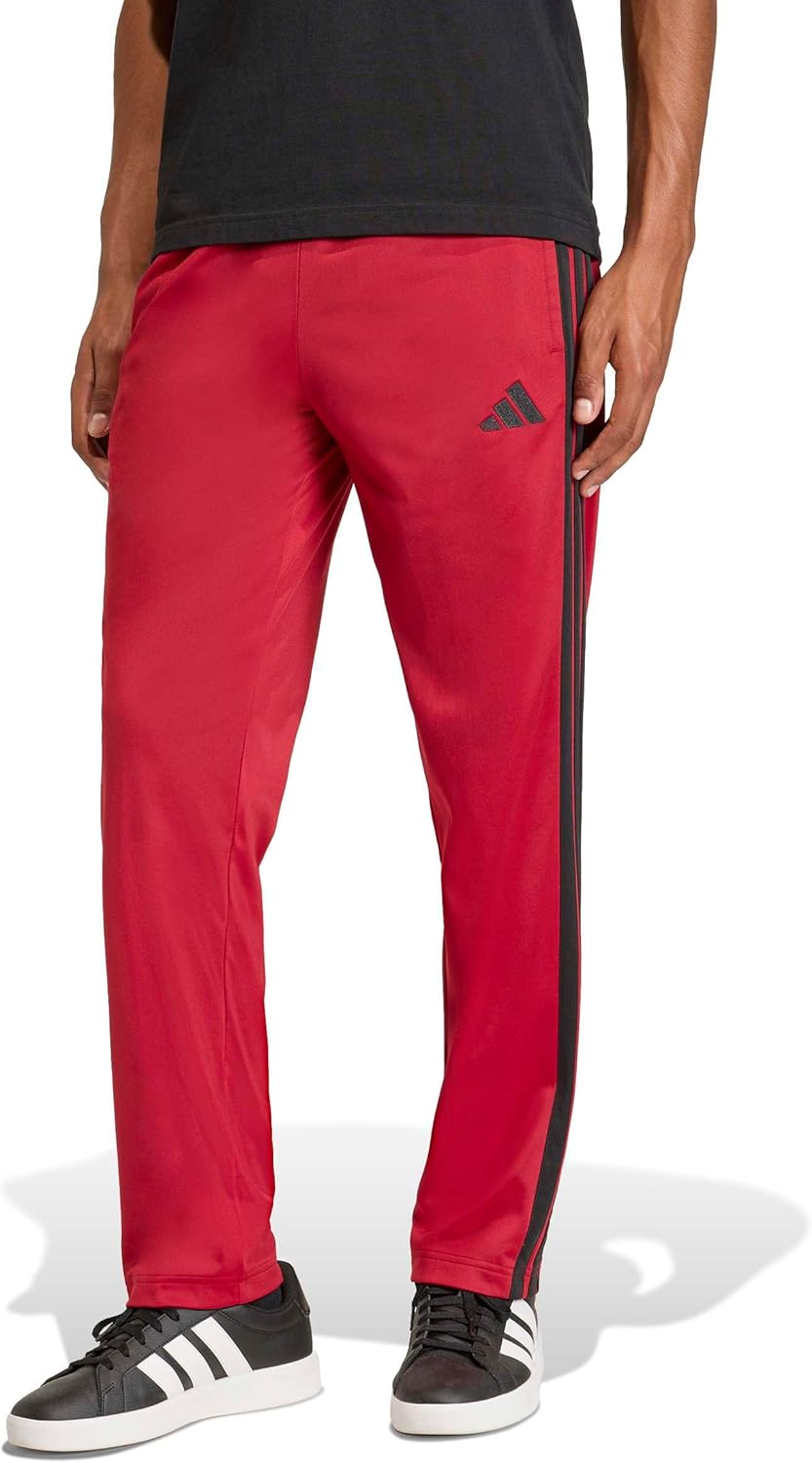 Adidas Mens 3-Stripes Tricot Open Hem Track Pants