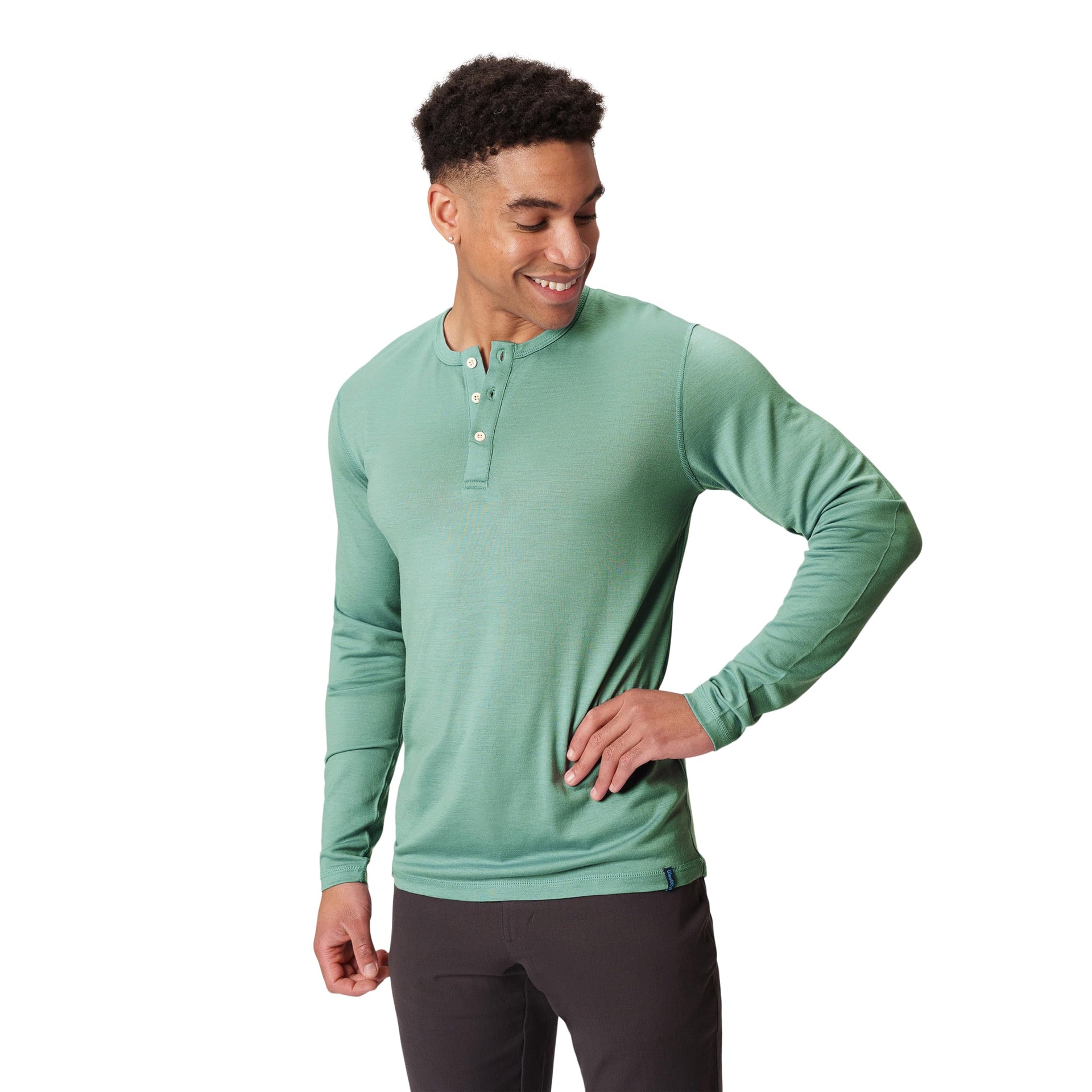 Men's Merino Henley by Woolly | RWS Certified | Super Soft, Classic Style, Seattle Designed