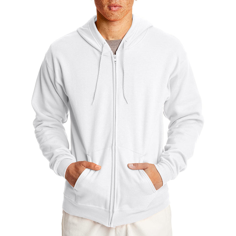 Hanes mens Zip-up Hoodie, Ecosmart Fleece Full-zip Hoodie for Men, Hooded Sweatshirt-17