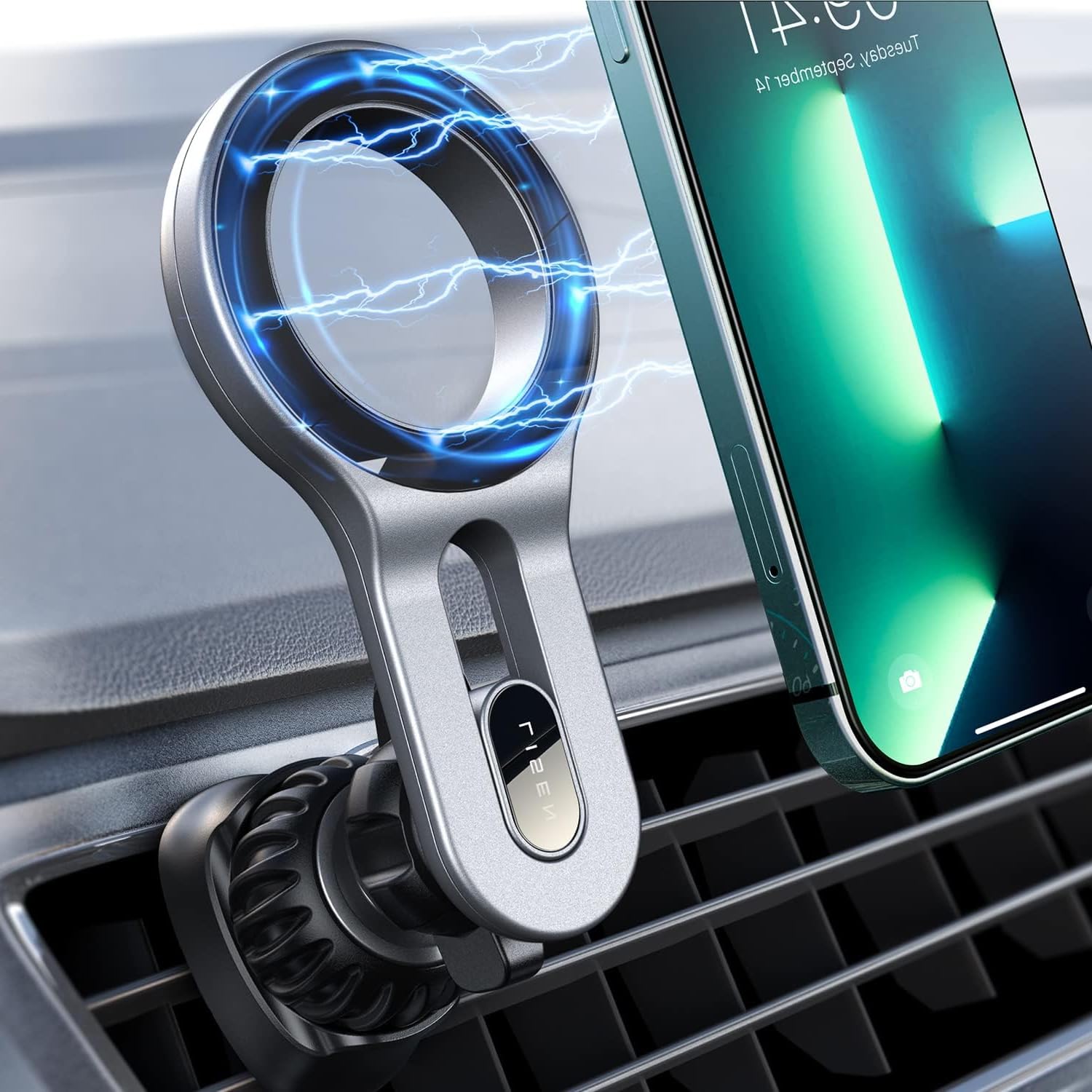 LISEN for MagSafe Car Mount, 2026 Magnetic Phone Holders for Your Car Air Vent Phone Mount, Hands Free Cell Car Phone Holder Accessories for Men Women fit iPhone 17 17e 16 15 14 13 12 Pro Max Kids