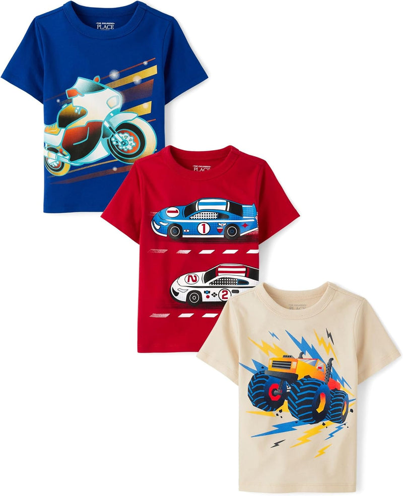 The Children's Place Baby Boys' Graphic T-Shirts (3-Pack)