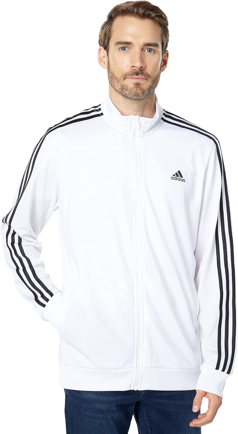 adidas Men's Essentials Warm-up 3-stripes Track Top-10