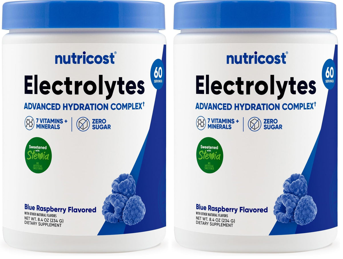 Nutricost Electrolyte Complex Powder (120 Servings, Fruit Punch) | Hydration Supplement Drink Mix with Vitamins and Minerals