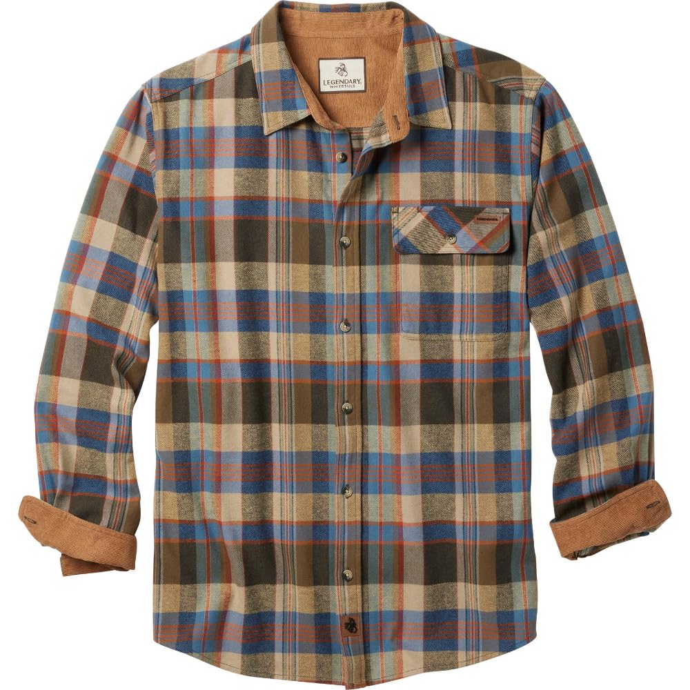 Legendary Whitetails Men's Flannel Shirt Long Sleeve Button Down 100% Cotton-81