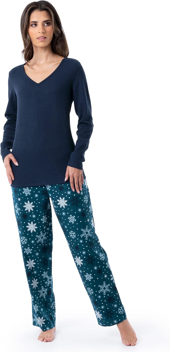 Fruit of the Loom Women's Waffle V-Neck Top-48