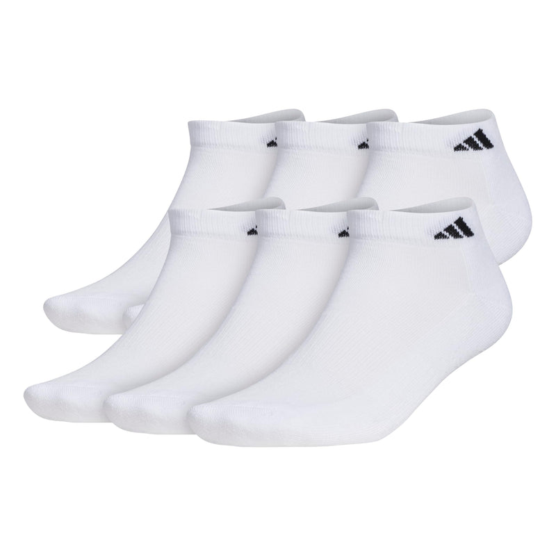 adidas Men's Athletic Cushioned Low Cut Ankle Socks (6-Pair Pack)-9