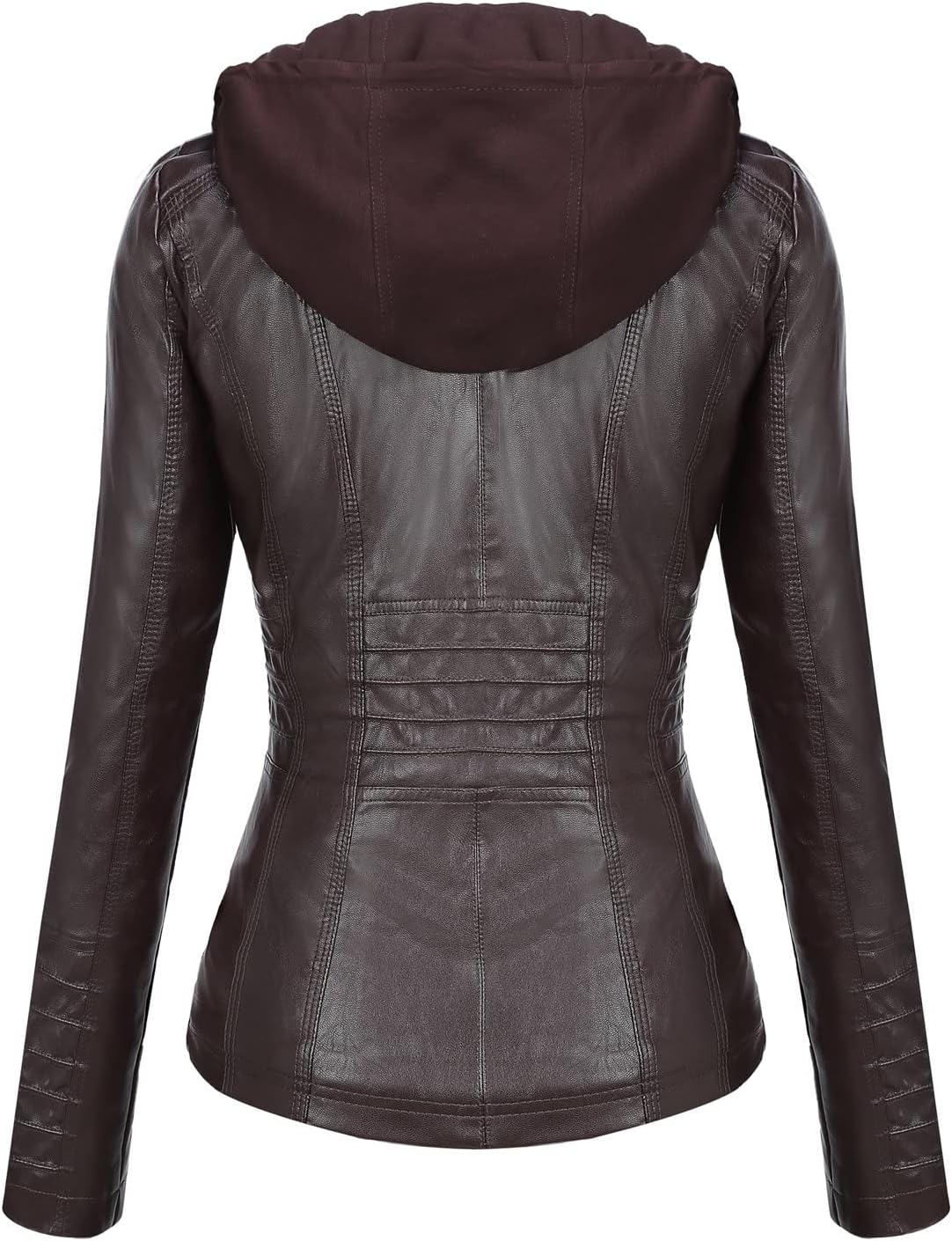 Tanming Womens Faux Leather Jacket Hooded Moto Biker Coat Outerwear Fall Fashion Outfits Winter Clothes-53