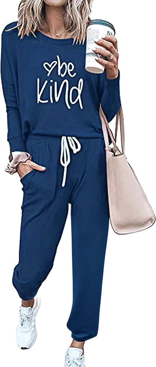 PRETTYGARDEN Women Fall 2 Piece Lounge Outfit Long Sleeve Tops High Waisted Jogger Pants Set Spring Travel Clothes Tracksuit-24