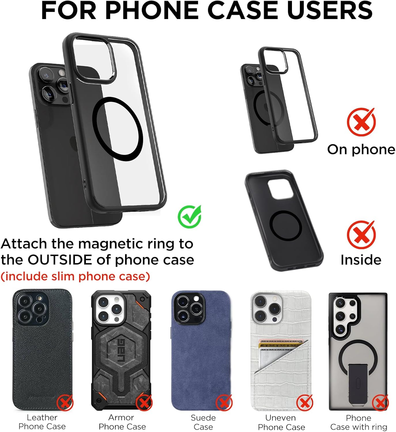 Vacuum Magnetic Phone Holders for Your Car 2026 Suction Cup Phone Mount with Washable Nano Gel Pads 360° Adjustable Phone Mount,Travel Gifts, Car Phone Holder for Smartphone Car/Gym/Mirror