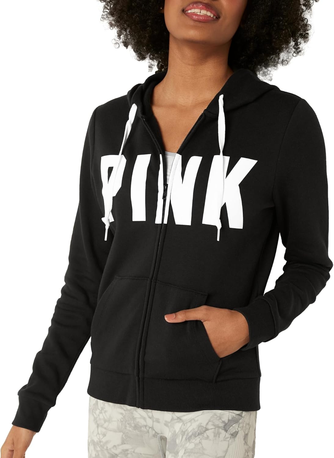 Victoria's Secret Women's PINK Logo Full Zip-up Sweatshirt (XS-XXL)-6
