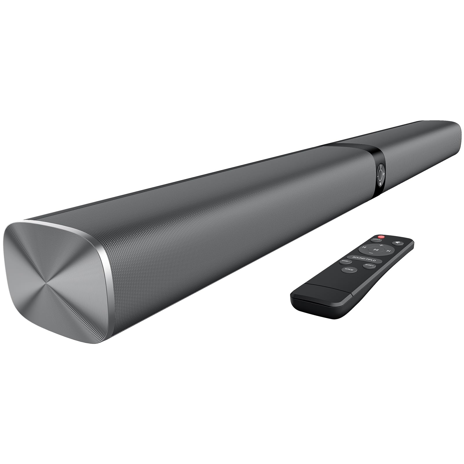 Sound Bar for Smart TV, Soundbar with Bluetooth/ARC/Opt/AUX Connect, Auto Volume Boost, 3 Equalizer Modes, 2 in 1 Detachable Soundbar for TV/PC/Gaming/Projectors