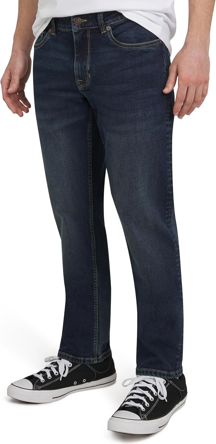 Quiksilver Men's 5 Pocket Straight Fit Stretch Waist Denim Jeans-49