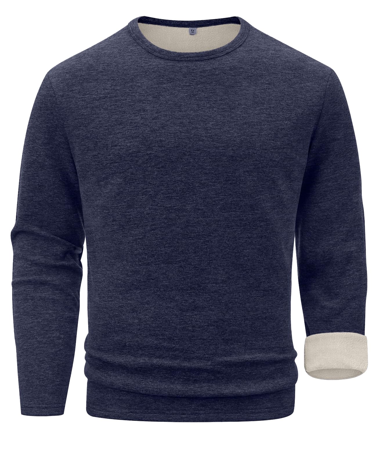 Sailwind Mens Wool Base Layer Long Sleeve Undershirts Crewneck Thermal Shirt-11