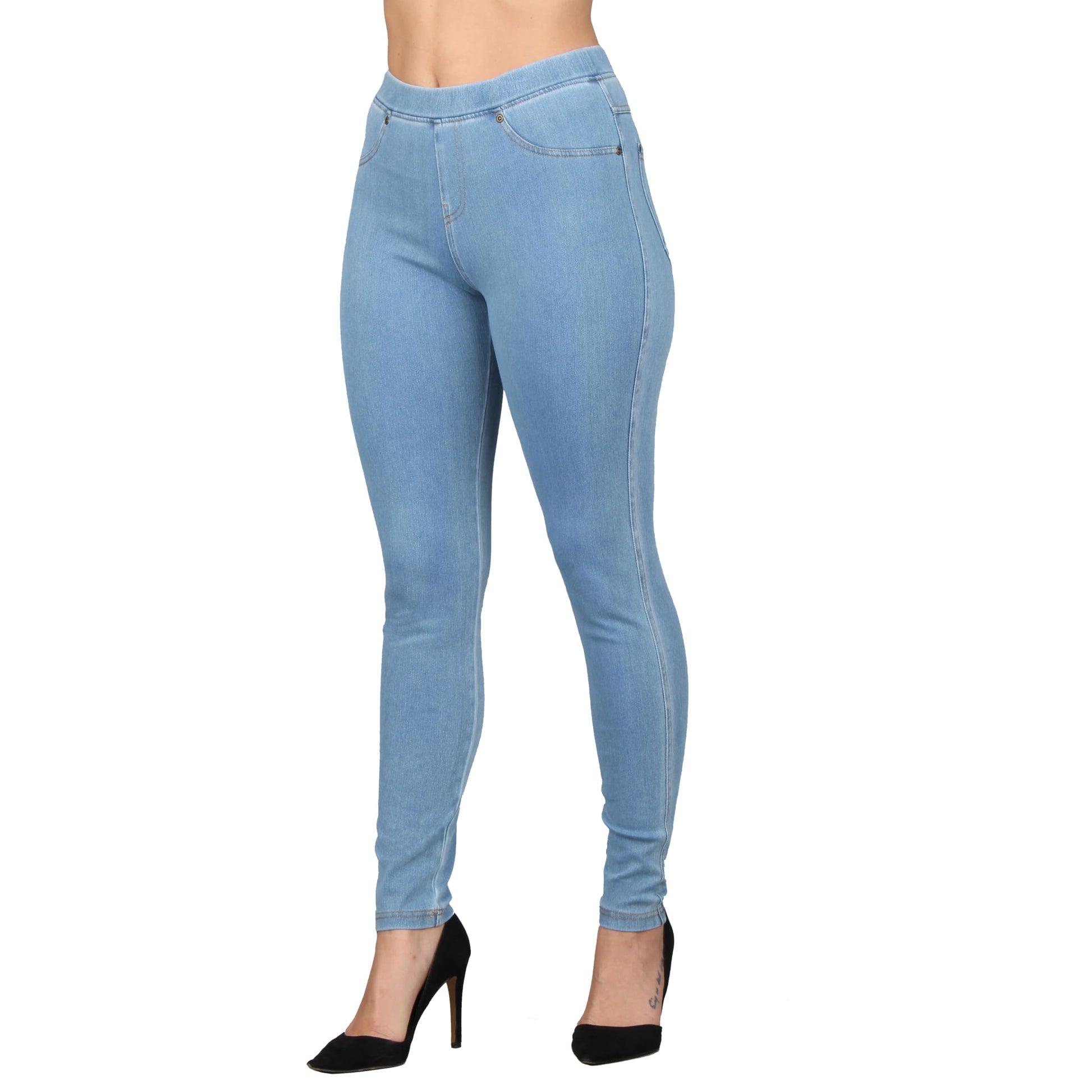 Lildy Women's Denim Jeggings, Stretchable Cotton Blend
