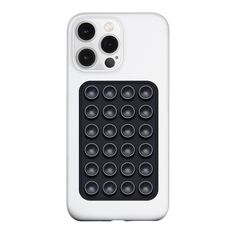 Silicone Suction Phone Case Mount, Silicon Adhesive Phone Accessory for Smartphones, Hands-Free Mirror Shower Phone Holder for Selfies, Tiktok Videos (Light Pink)