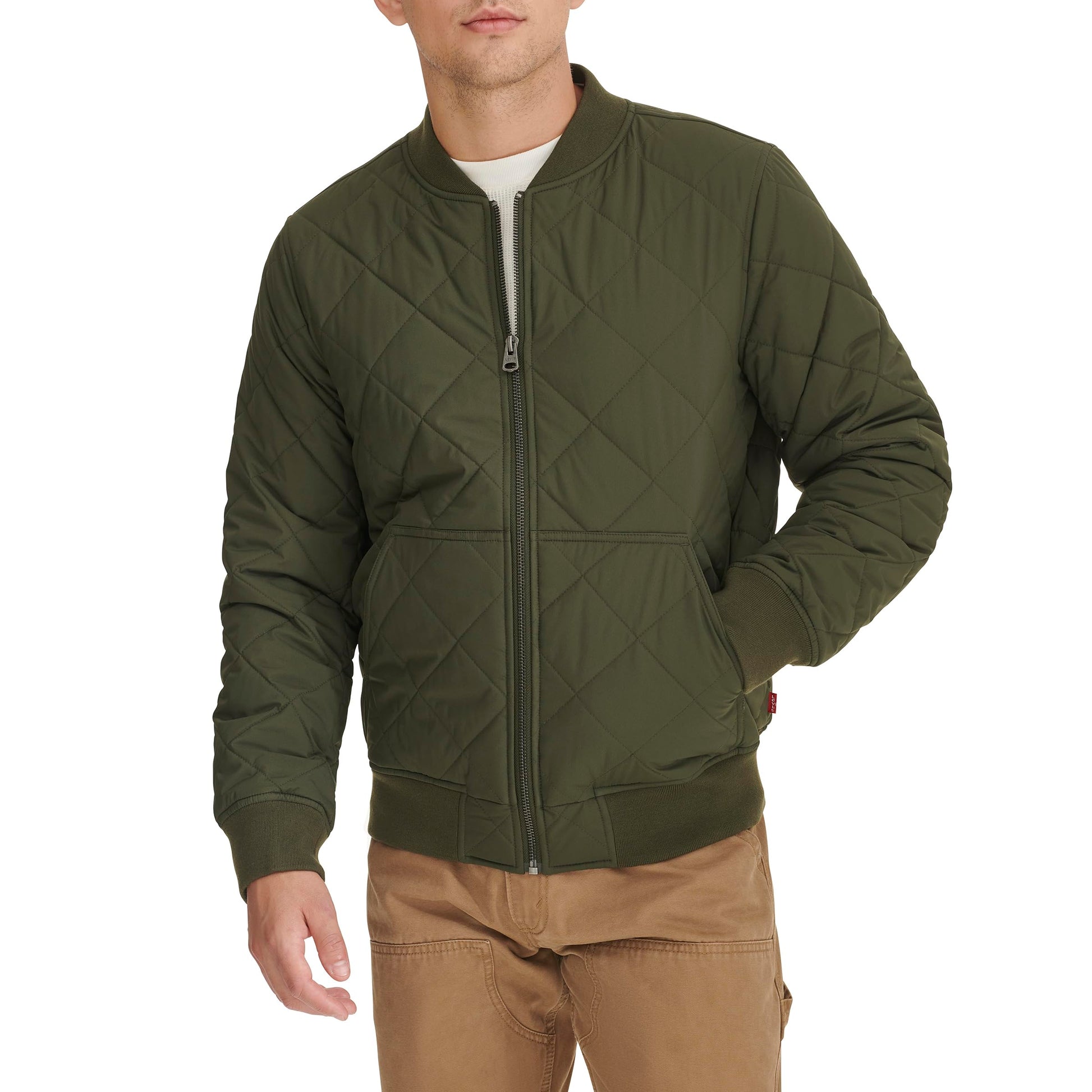 Levi's mens Diamond Quilted Bomber Jacket-62