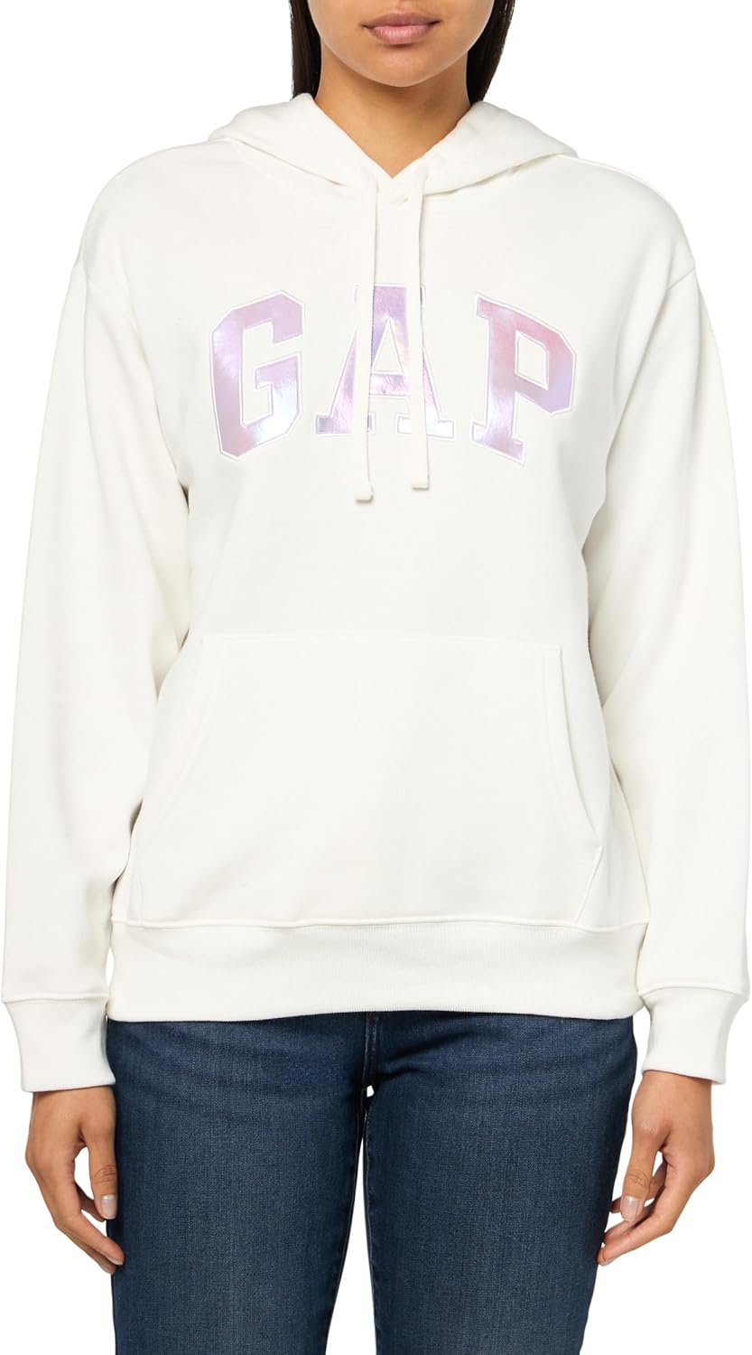 GAP Women's Logo Hoodie Hooded Pull-on Sweatshirt-91