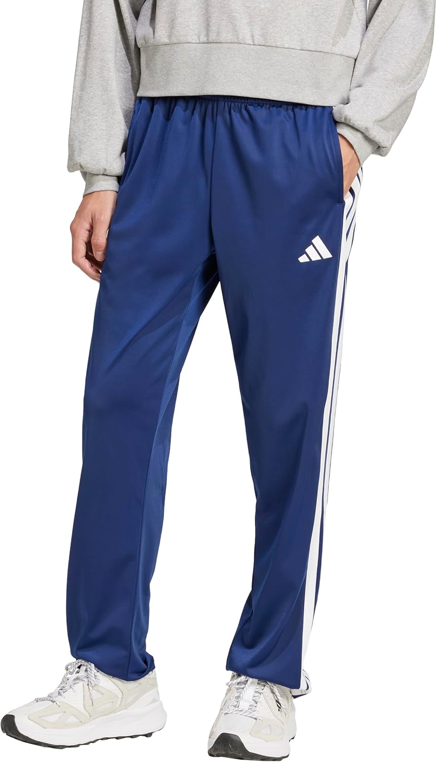 Adidas Mens 3-Stripes Tricot Open Hem Track Pants