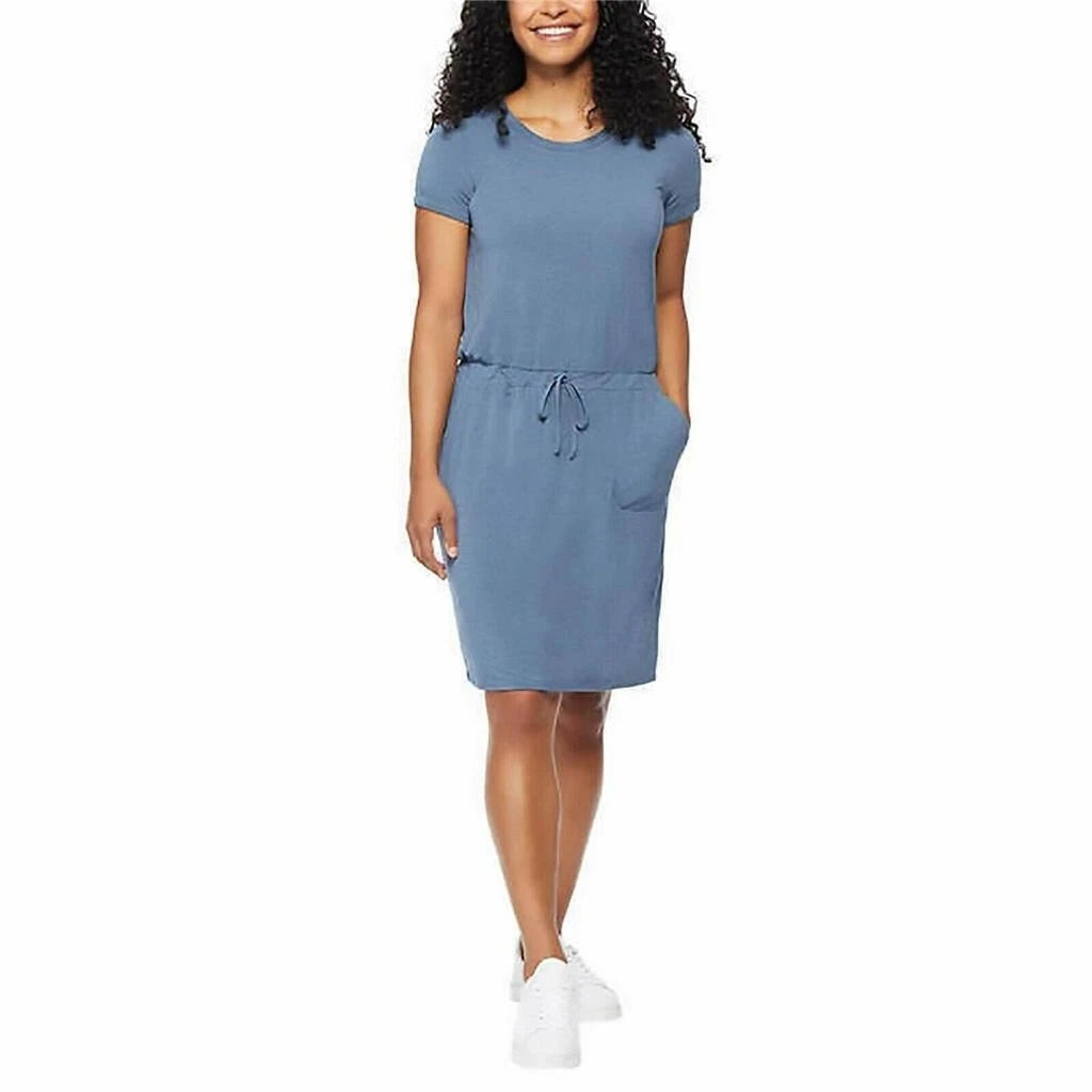 32 Degrees Cool Women's Soft Lux Dress, HEATHER INDIGO, XS-1