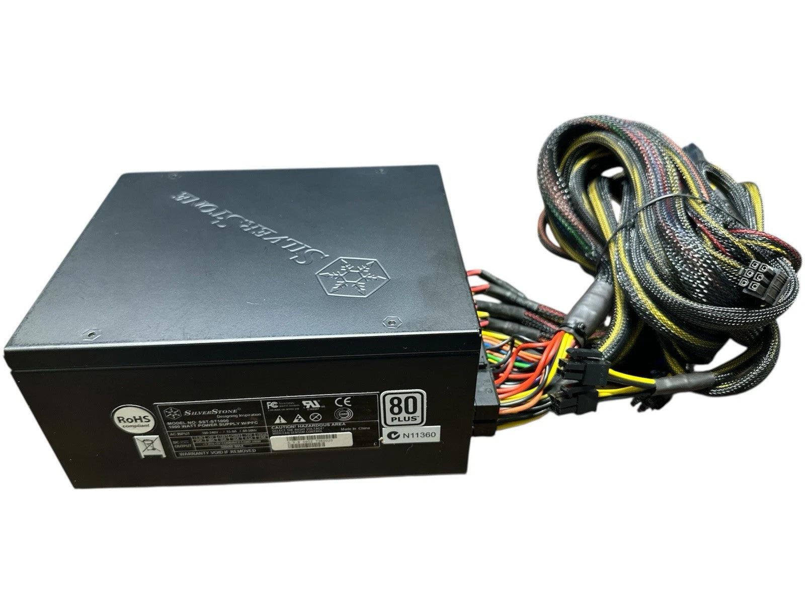 Silverstone PSU 1000W, 80 Plus, Fully Modular Power Supply SST-ST1000 (Black)-1