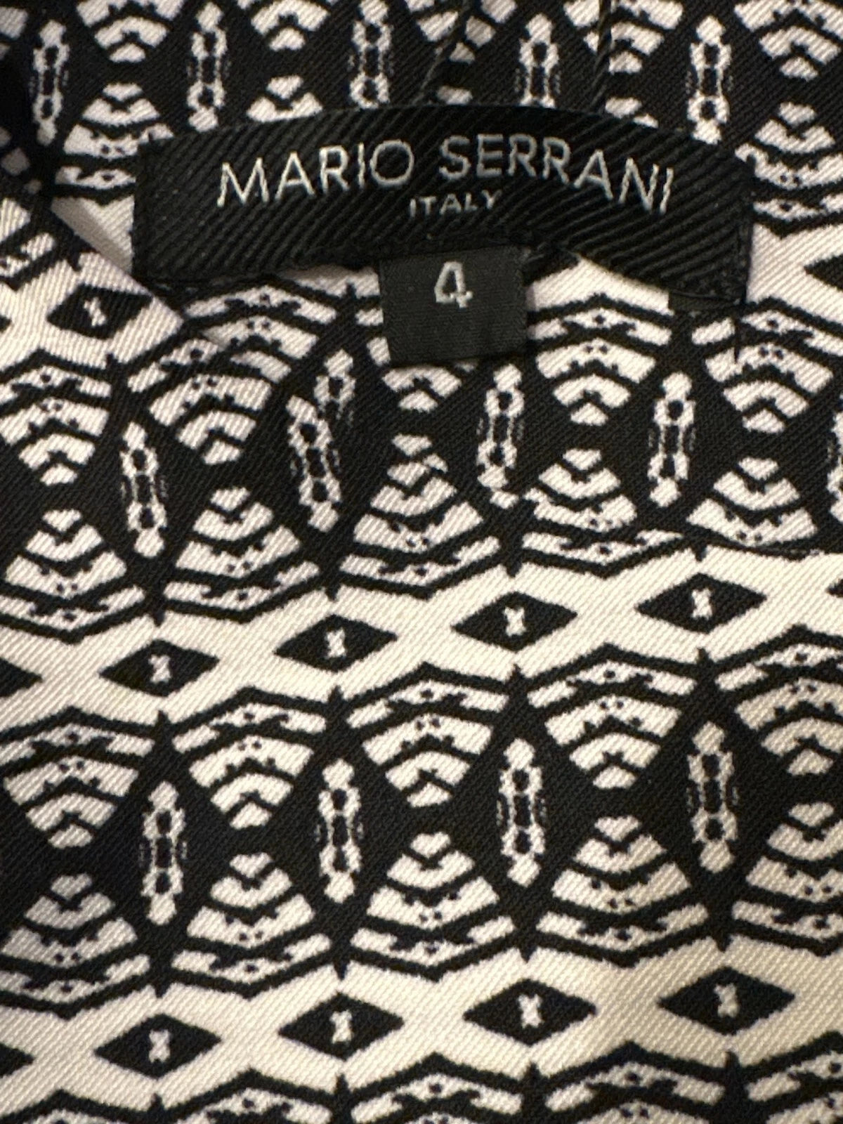 Mario Serrani Ladies Shift Dress, BLACK - WHITE PATTERN, 4