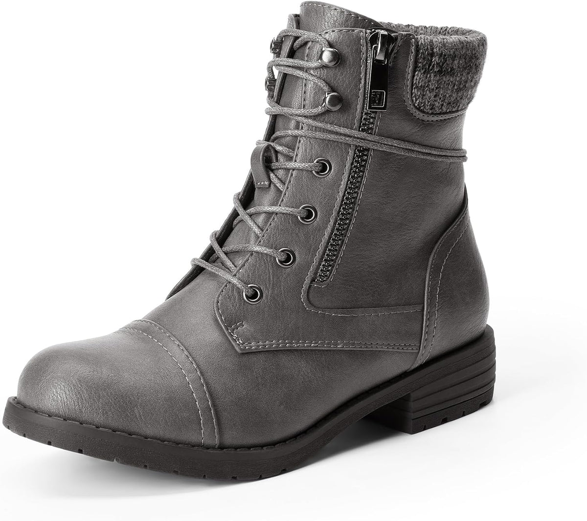 DREAM PAIRS Women's Lace Up Combat boots Ankle Booties
