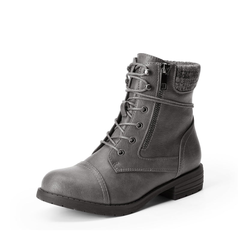 DREAM PAIRS Women's Lace Up Combat boots Ankle Booties