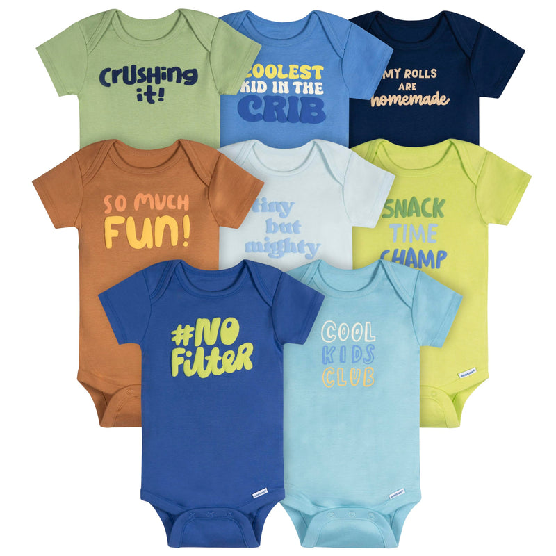 Onesies Brand unisex-baby 8-pack Short Sleeve Mix & Match Bodysuits