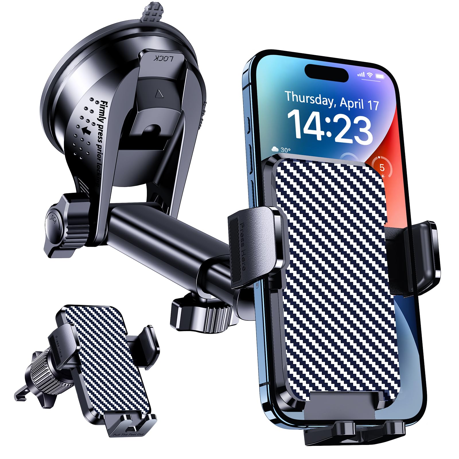 Phone Mount for Car Holders Cell Phon Holder Hands Free Phone Stand for Car Vent Automobile Mount Fit iPhone Android Smartphoe Universal Camera Mount Stabilizers