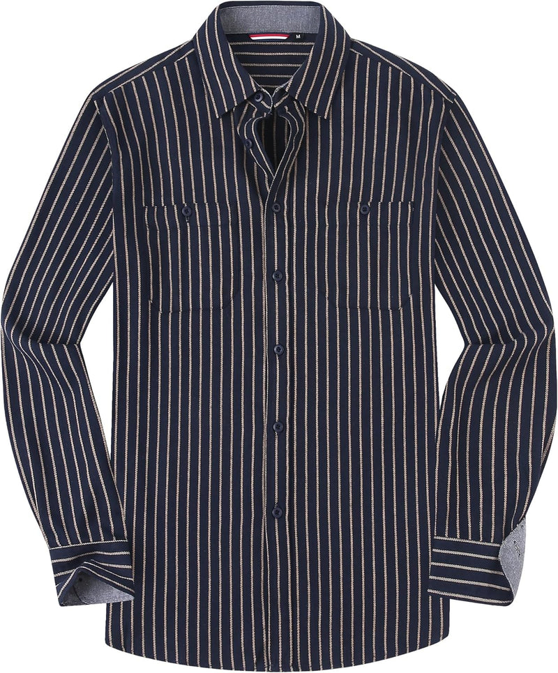 Esabel.C Mens Flannel Shirt Regular Fit Long Sleeve,Casual Button Down Plaid Flannel Shirt for Men-88